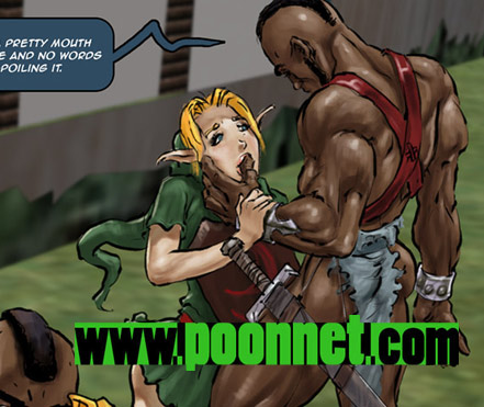 Poonet Cartoons - The assault of link: Behold the mighty cock of a true warrior