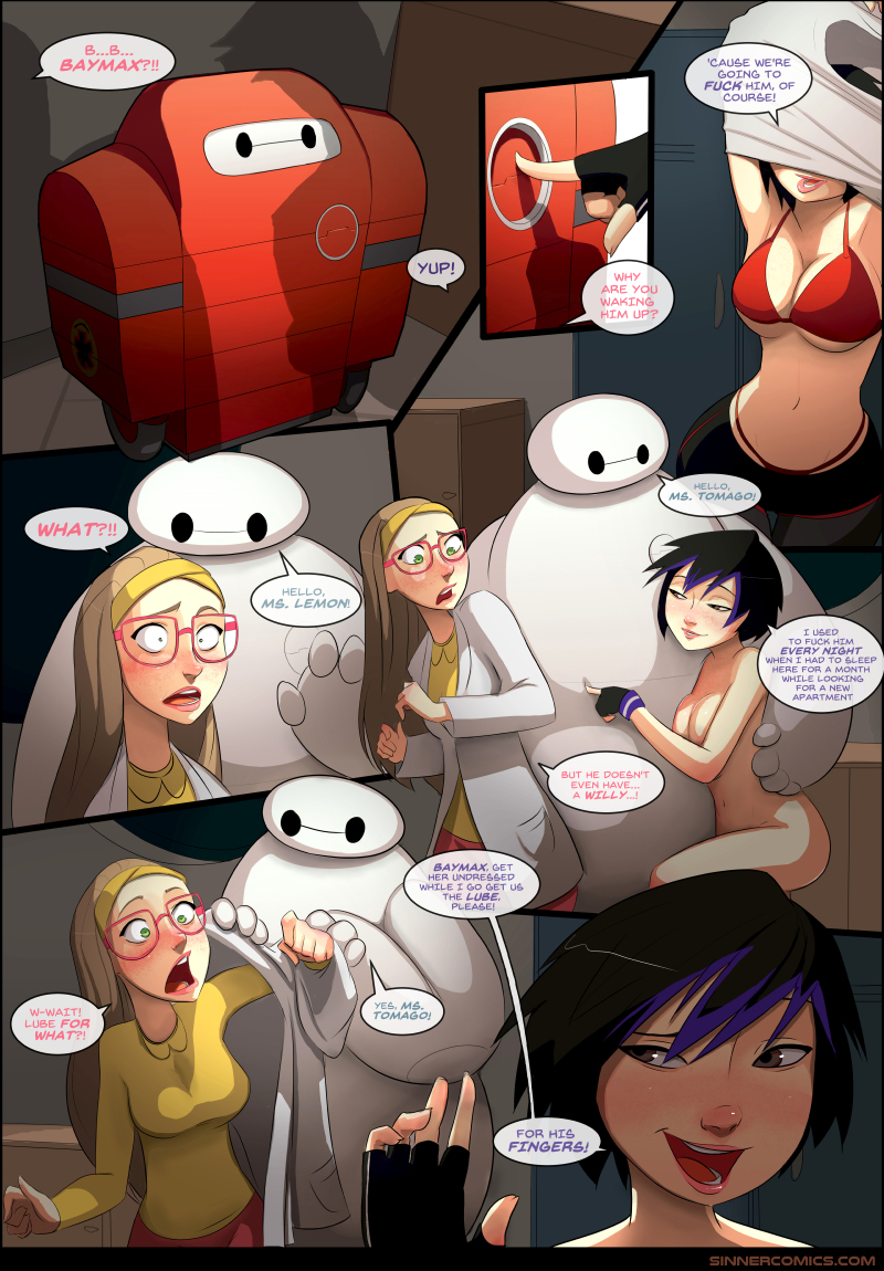 Big Hero 69 Porn Comic - Big sloppy fingers â€“ Honey Lemon learns with the help of Gogo and Baymax  that life is much more than just work