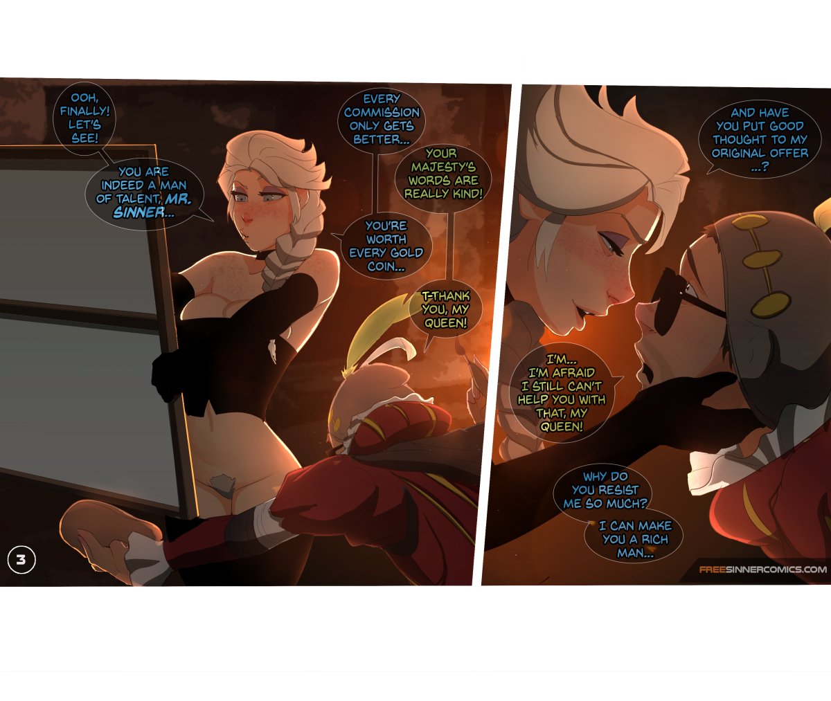 Dungeon Horror Porn Cartoon - Elsa's dungeon part 3 (page 1-10) â€“ Rapunzel and Anna have ...