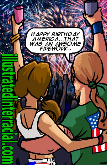 Happy Cartoon Porn - Happy 4th of July y'all: Fuck explode in me big black daddy I love your  firework exploding inside of my white womb