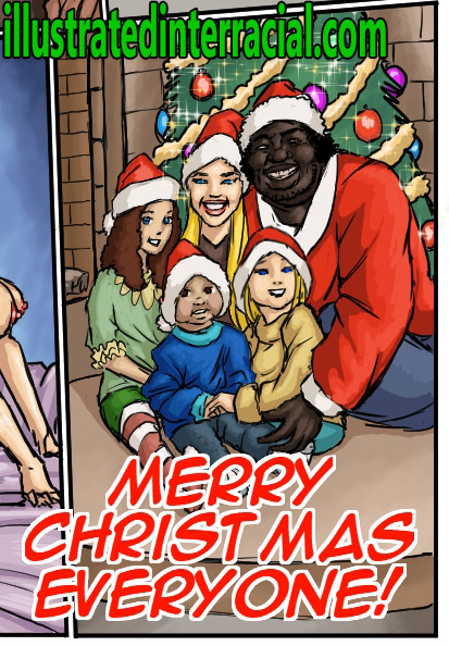 Interracial Christmas - Merry Christmas everyone: Fill me with you homeless black seed