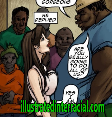 Nasty Interracial Cartoon - Slut for ugly black men: I'm going to be such a good slut for you