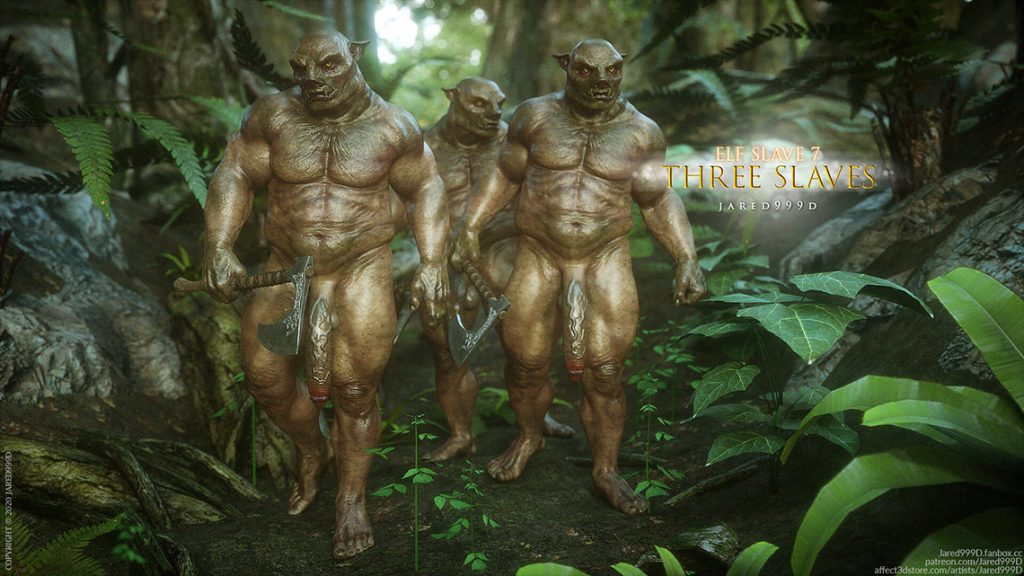 Monsters are coming - Elf slave 7 Three slaves by Jared999d