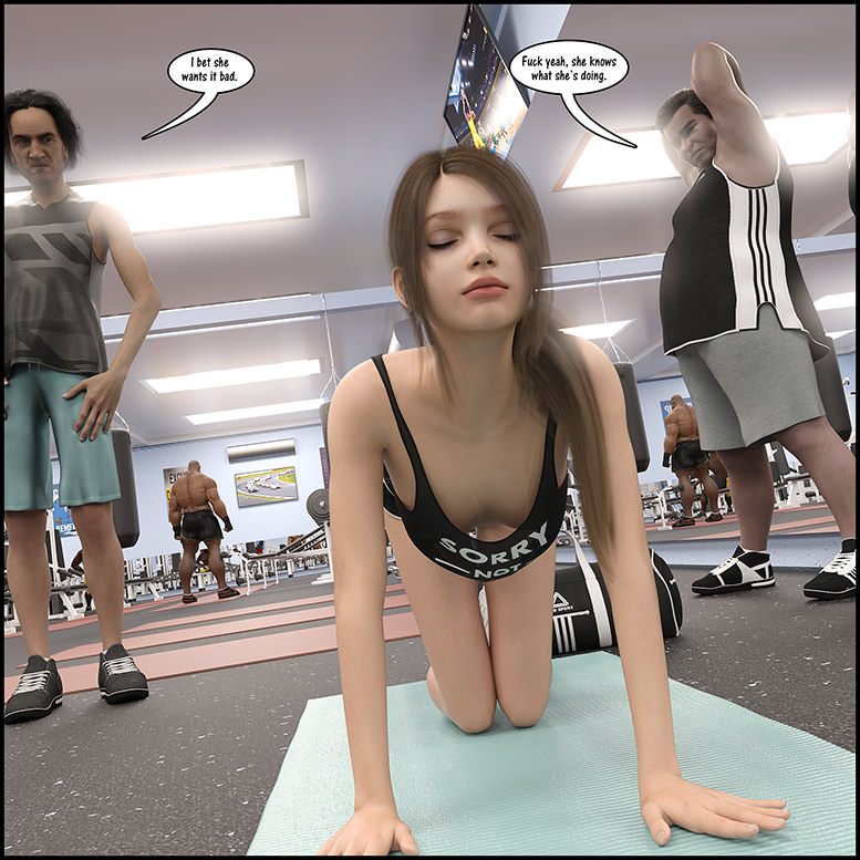 Hopefully those guys will leave me alone soon - Natasha's workout part 1 by Dark Lord