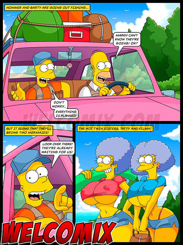 585px x 780px - The Simptoons â€“ Orgy on the fishing trip: Hold tight on the stick