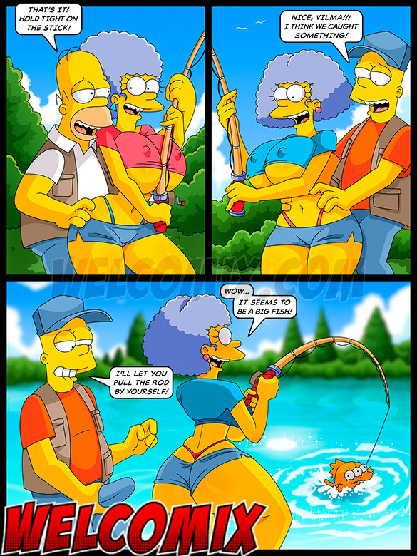 Hold tight on the stick - The Simptoons - Orgy on the fishing trip by welcomix (tufos)