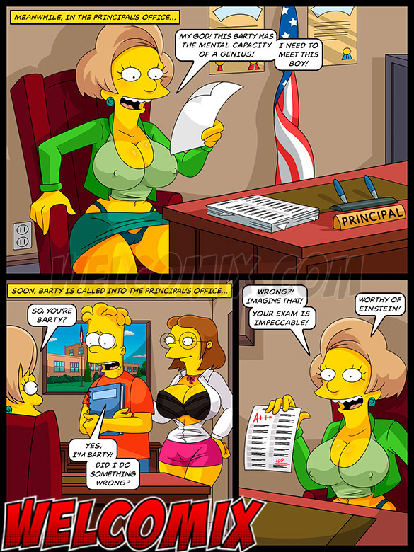 Simpsons Porn Teacher - The Simptoons â€“ Intelligence Test: I can enjoy my porn magazine