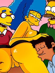The Simptoons – All in on a gang bang: If I can stand fucking all of you, I keep the money