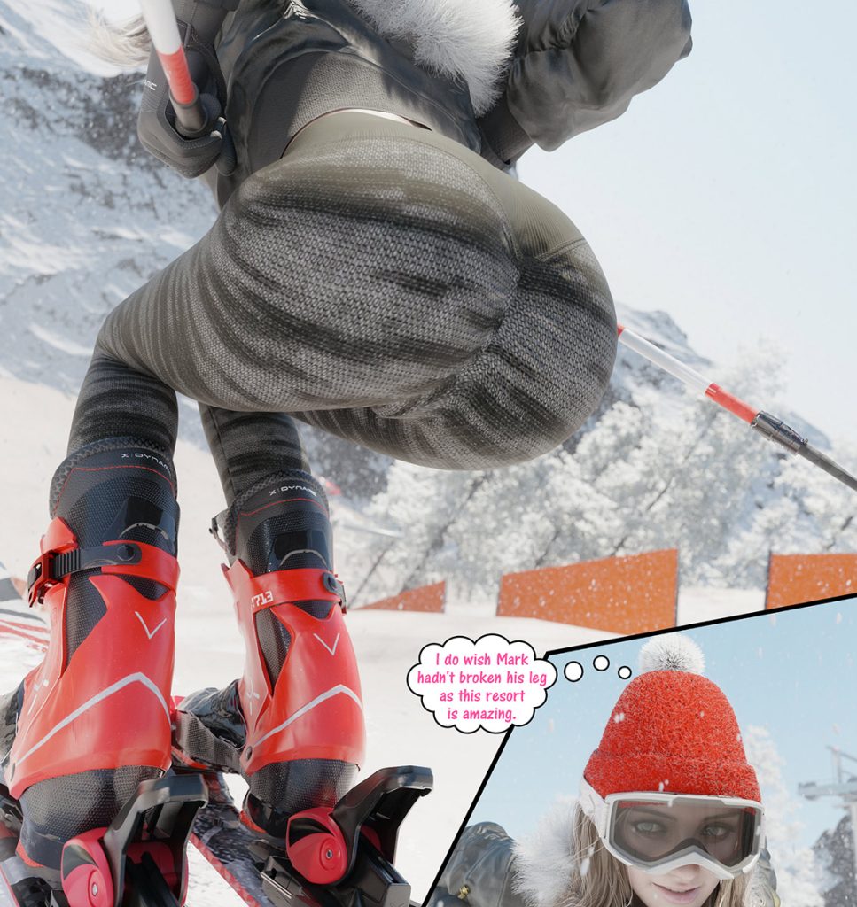A hot babe like you should have someone active to take care of them - Rose goes skiing by Dark Lord