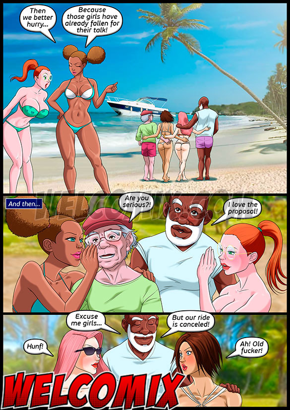 Norb and Zeke are stunned by the available number of hot girls - Old Geezers of the Park - Bitching on the Yacht by welcomix (tufos)
