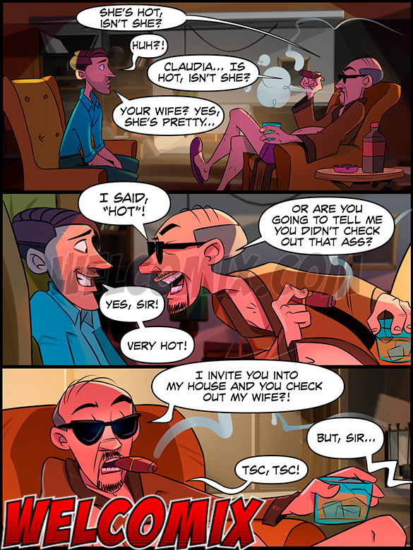 I invite you into my house and you check out my wife - This is a Madhouse, The boss's Lady by welcomix (tufos)