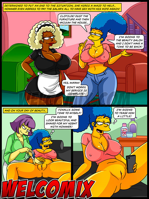 I'm going to sleep with my dick hard again - The Simptoons, The big butt housemaid by welcomix (tufos)