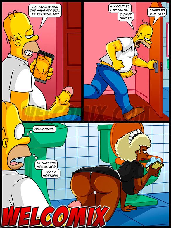 I'm going to sleep with my dick hard again - The Simptoons, The big butt housemaid by welcomix (tufos)