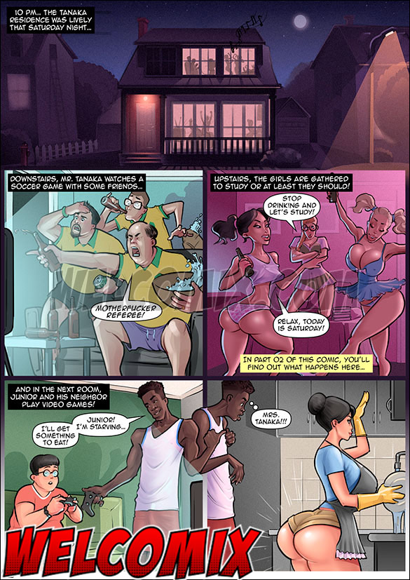 The big guy will take advantage of various situations to blackmail the voluptuous Japanese woman - Anacondas, My son's friend (Part 01) by welcomix (tufos)