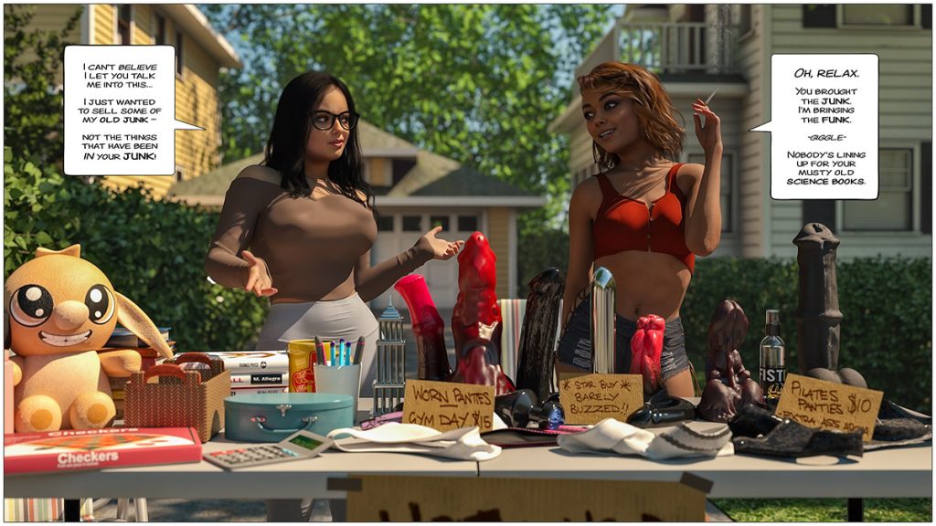 You fill my Jar, I'll fill my holes, cash only - The yard sale a modern family parody by Tab109