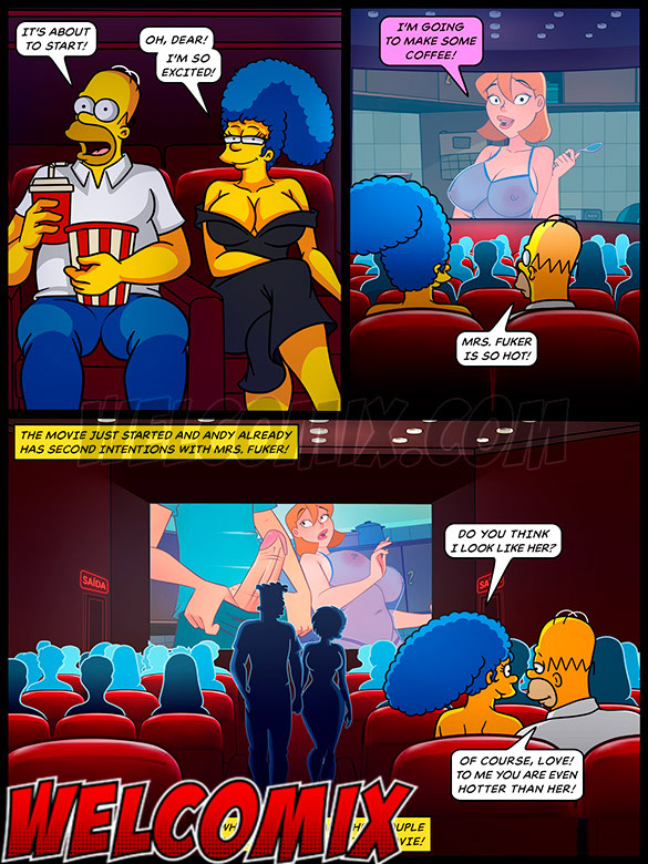 Our sex is going to get even naughtier - The Simptoons, Naughtiness at the movies by welcomix (tufos)