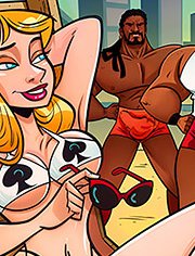 Anacondas, The queen of spades: He asked his wife to wear a bikini with the symbol of the suit of spades in black