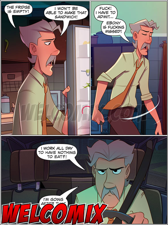 Charles arrives home from work crazy to have sex with his wife - The 4 Naughties, Beard, Hair and Mustache by welcomix (tufos)