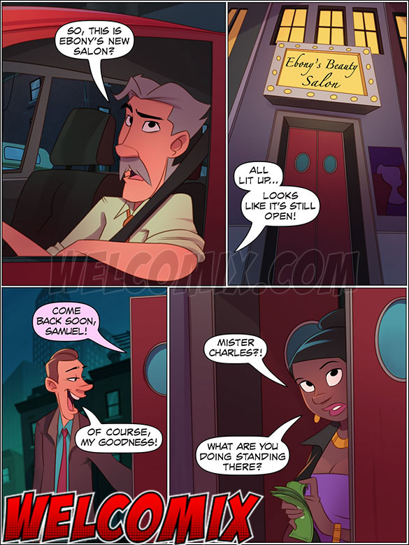 Charles arrives home from work crazy to have sex with his wife - The 4 Naughties, Beard, Hair and Mustache by welcomix (tufos)