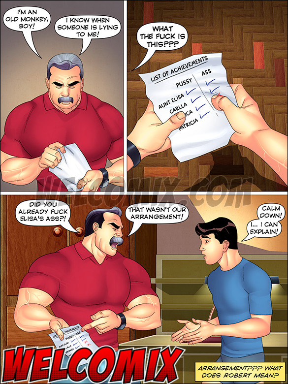 Notes made by the boy, one states he had anal sex with Elisa - Aunt, Cousins and co., A break up party by welcomix (tufos)
