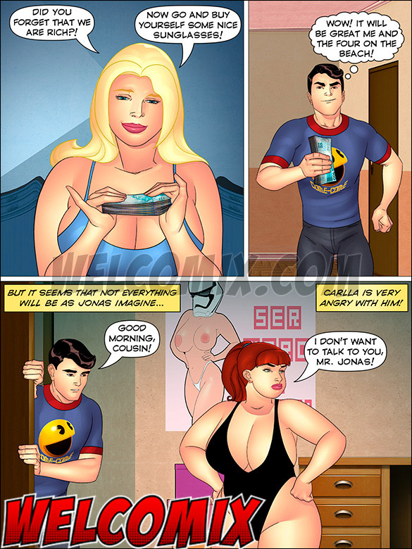 He offers to buy a brand-new bikini for his chubby cousin - Aunt, Cousins and co., A micro bikini by welcomix (tufos)