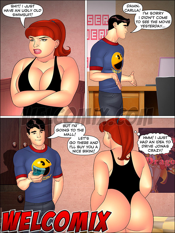 He offers to buy a brand-new bikini for his chubby cousin - Aunt, Cousins and co., A micro bikini by welcomix (tufos)