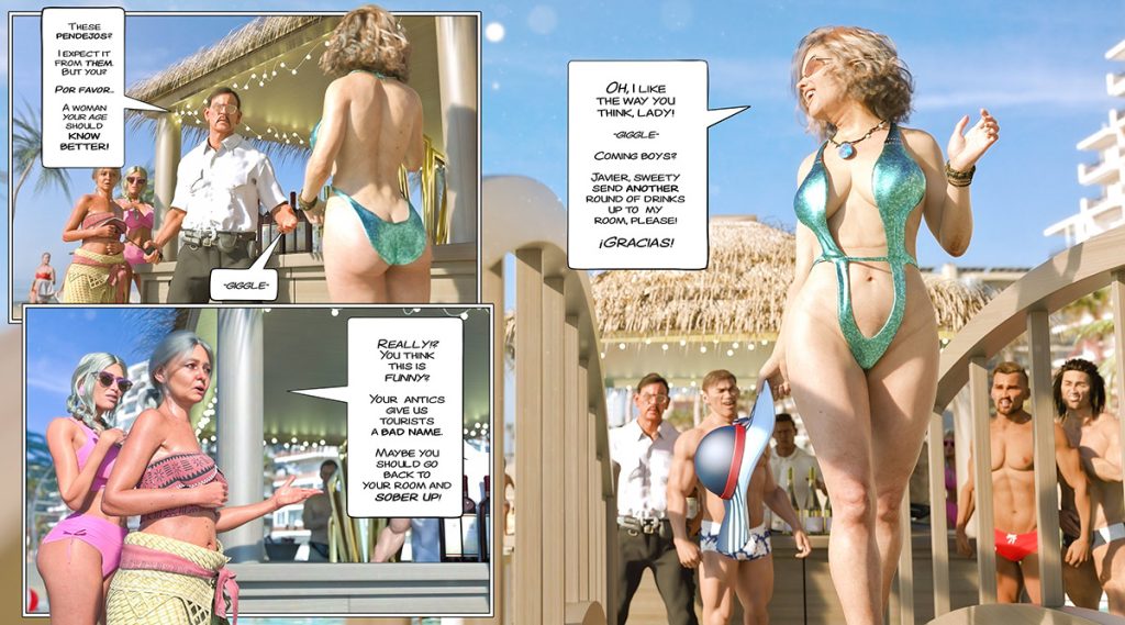 This puta, she's loving it, she is wet already - That's you, miss sue: Cancun cocktails by Tab109