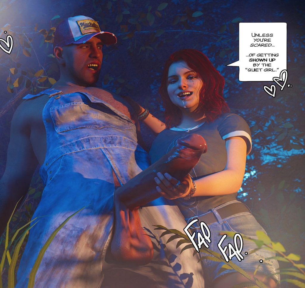 She did just throat that huge dick Laura - The dare by Tab109