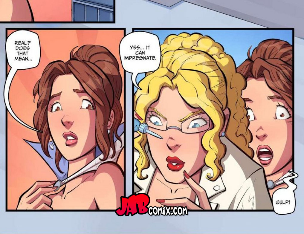 It is real human sperm, coming from a mecha - Artificial probing issue 3 by jab comix