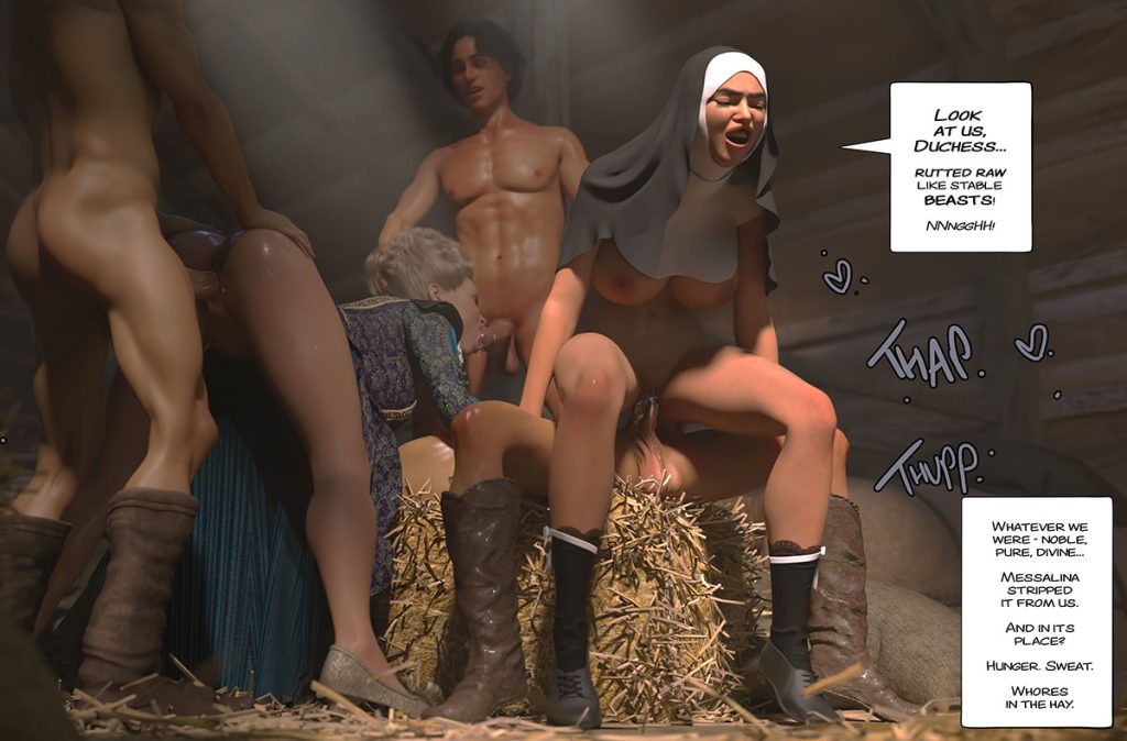 I couldn't speak, my mouth was full, my cunt was full, but still I wanted more - The ring of the Roman Empress 8 by Tab109