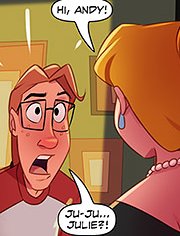 The 4 Naughties, Swapping Roles 2: I chose the right day to do a milf cosplay