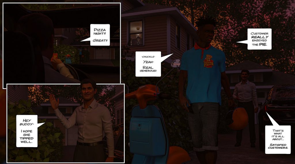 Mom's had enough large sausage for tonight - Delivery included, A modern family parody by Tab109