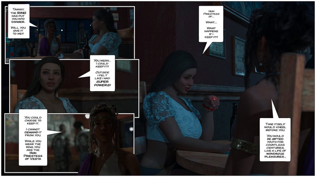 Show us that you are une sperme putain, a cum whore - The ring of the Roman Empress 9 by Tab109