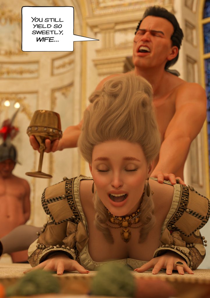 Obedient, open, wet with my husband's seed, her lips found me - The ring of the Roman Empress 8 by Tab109