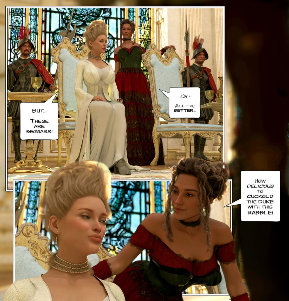 How delicious to cuckold the duke with this rabble - The ring of the Roman Empress 8 by Tab109