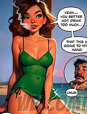 Jerk Off on My Day Off, Happy nymphet year: New Year’s celebration on the beach was bound to be unforgettable