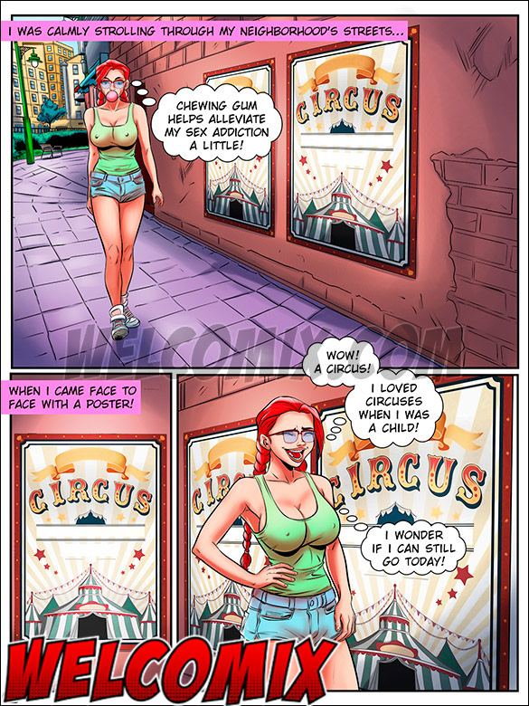 Chewing gum helps alleviate my sex addiction a little - Nymphomaniac Nerd, The clowns Boner and Dick by welcomix (tufos)