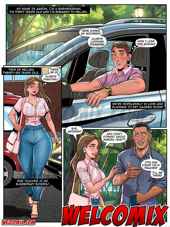 The naughty girl started rubbing her butt against the gatekeeper's huge dick - Anacondas, The teacher and the gatekeeper by welcomix (tufos)