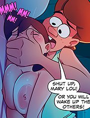 The Hillbilly Farm, In the dark nobody sees: He finds the girl sleeping naked and with her ass perched