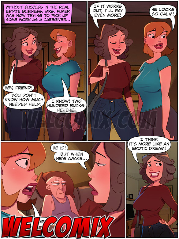 Only a naughty one would take on and manage such a "hard job" like this - The 4 Naughties, Naughty caregiver by welcomix (tufos)