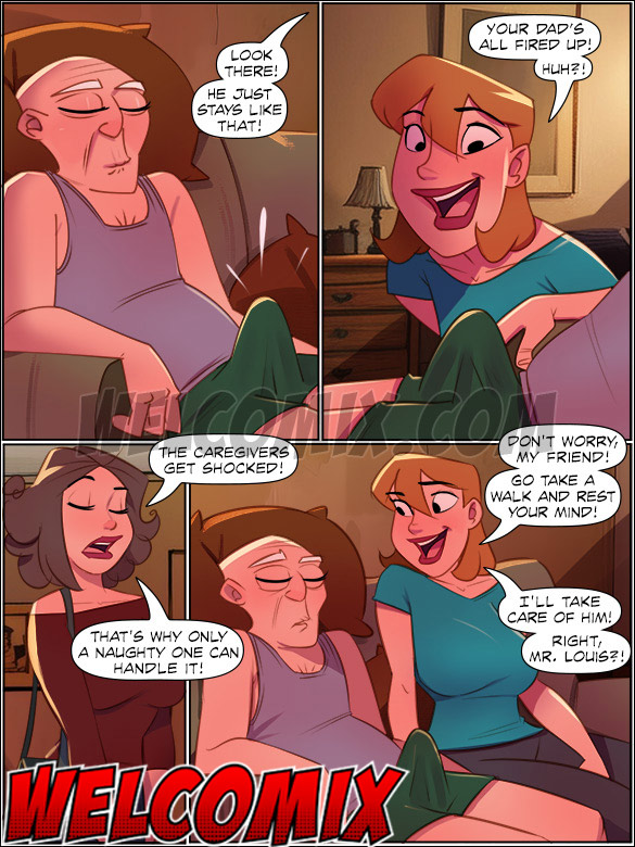 Only a naughty one would take on and manage such a "hard job" like this - The 4 Naughties, Naughty caregiver by welcomix (tufos)